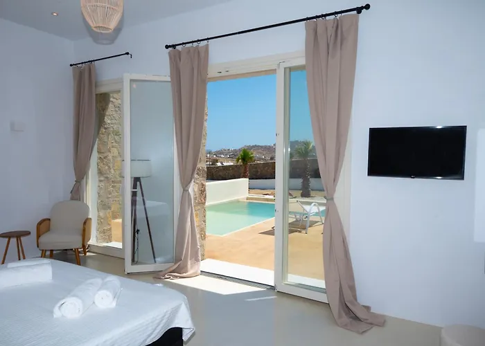 Adyton Mykonos Luxury & Pools منزل ريفي أنو ميرا